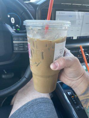 Another wasted iced coffee because they don't make them correctly.