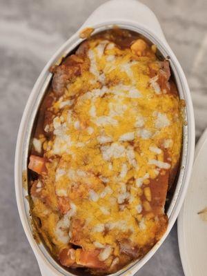 Baked Pork Chop With Rice in Creamy Tomato Sauce