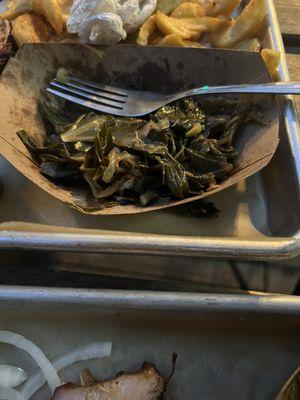 Collards are spicy and yummy