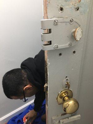 Mortise lock and jimmy proof lock