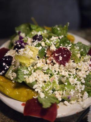 Half size Greek salad.