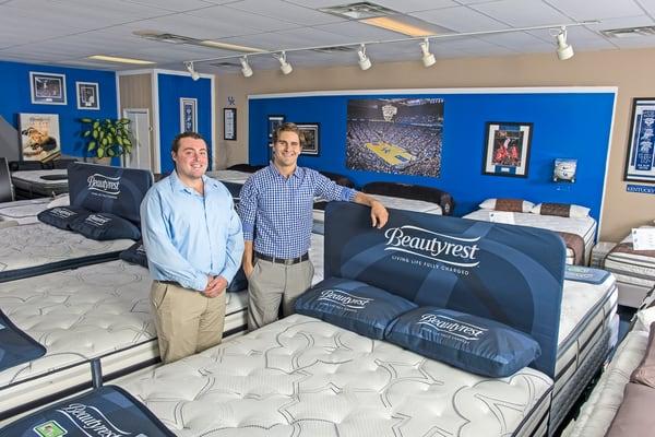 Robert Workman, and Casey Sasek at Wildcat Mattress in Nicholasville, Kentucky.