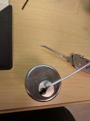 I'm starting to lose faith in humanity  a Medeco lock been picked after less than 5 minutes