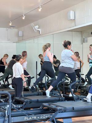 Classes are high intensity, but low impact and designed to be gentle on joints while still providing an intense workout.