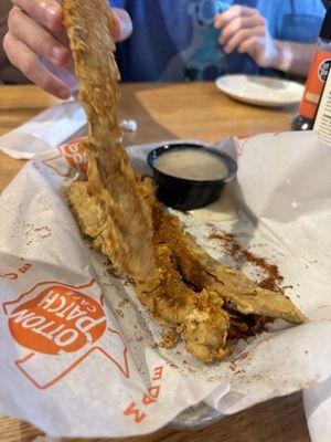 Chicken fried bacon!!