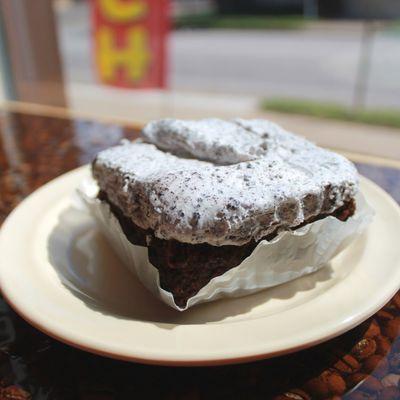 Treat yourself to a delicious Cookies and Cream brownie!