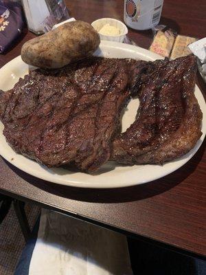 Large steak meal!