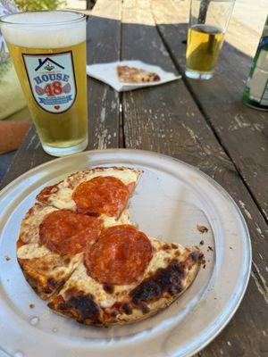 Pizza and beer