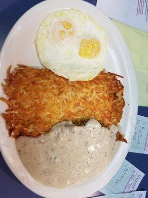 Our Chicken Fried Steak in homemade and band breaded.