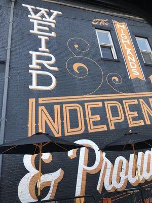 Weird Independent & Proud Mural