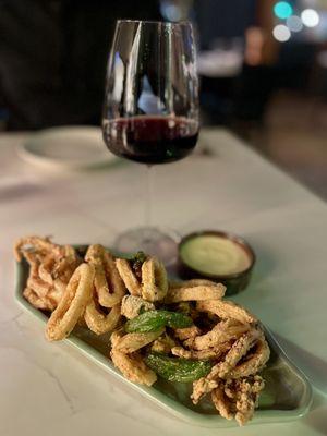 Calamari & Artesa Pinot