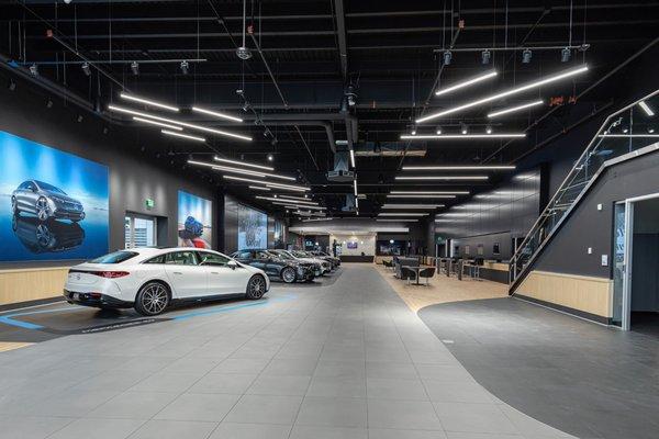 Mercedes-Benz show floor interior