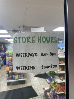 Store Hours