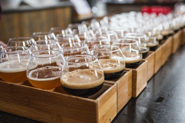 Beer Flights at Penn Brewery