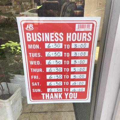 Business hours