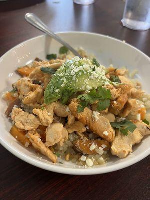 Chili Lime Chicken and Sweet Potato Bowl