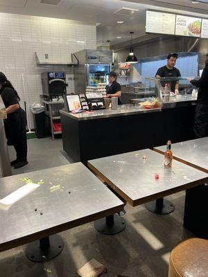 Tables in Chipotle in Pacific Palisades