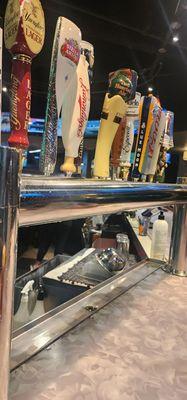 Beer on tap Bourbon on pour