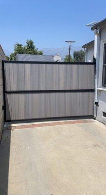 New gate install. James built this fabulous gate.