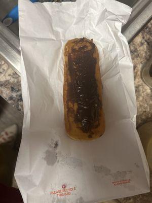 Barely chocolate long John