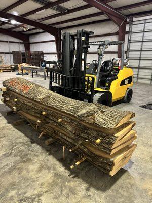 Red Oak removed from the kiln and ready to make furniture with.