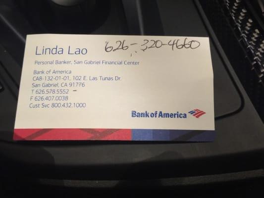 Linda provided me with attentive service.