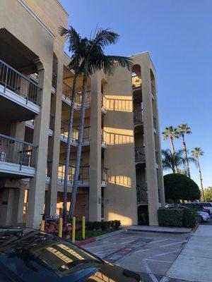 3 rd floor,  end unit, rear of hotel