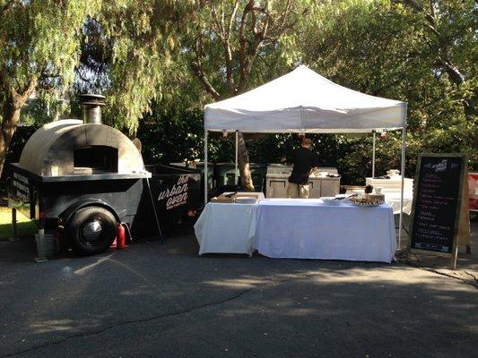 Remote, onsite, wood fired catering.