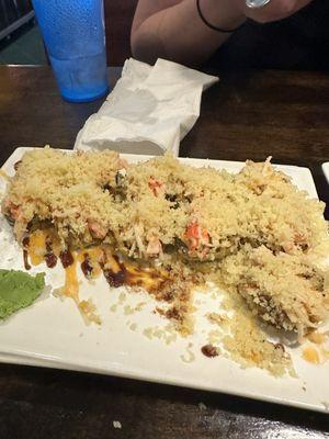 Overly covered dynamite roll