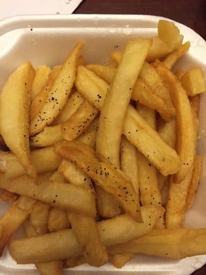 Cold soggy fries. How do you mess up frozen bagged fries????