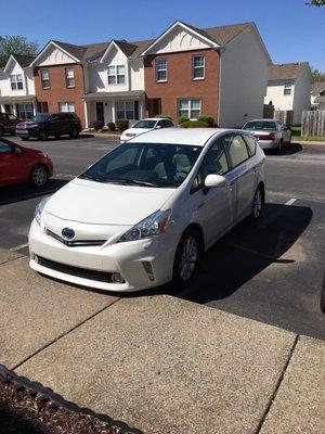 My clean car!!!! Trust me, before Splashy's, it was more brown than white!