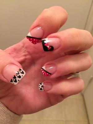 Minnie and Mickey nails