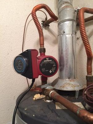 The Grundfos Hot Water Circulator....its an amazing piece of equipment. Not the 'on-demand' lie.    Do a you-tube on Grundfos.