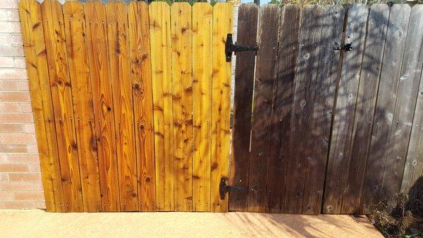 Wood restoration is a specialty of Baytown Pressure Washing.