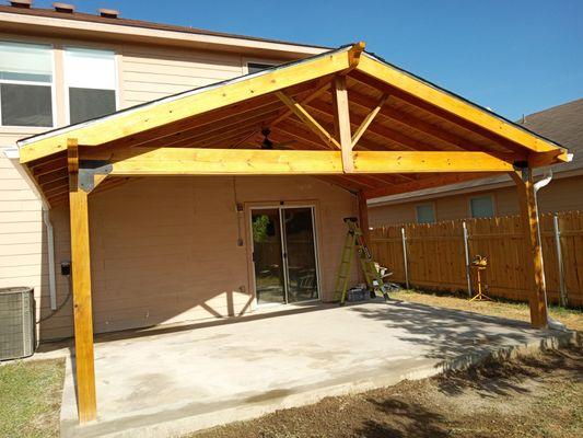 New patio cover and slab