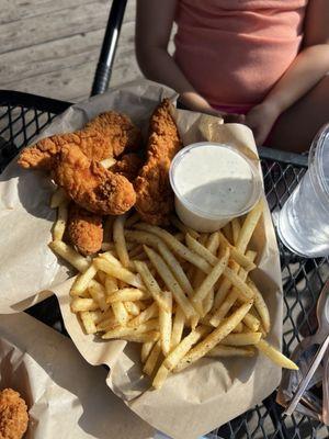 Chicken tenders and fries