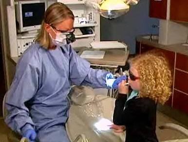 We treat children!  We focus on the first visit to establish trust and make children feel at ease at the dentist!