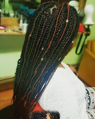 Bohemian Goddess B.L.T  (braids, locs, twist)