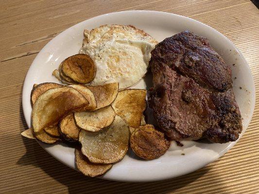 Steak and eggs