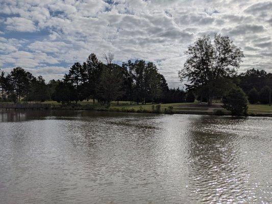 Fishing pond at Rob Wallace Park, Midland NC