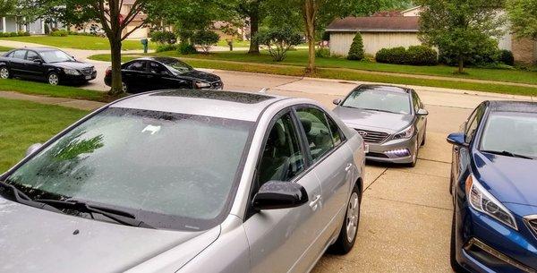 5 Sonata's we owned from this dealership all at one time