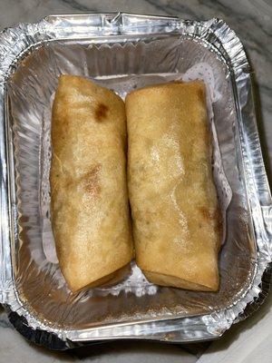 A8. Vegetarian Spring Rolls