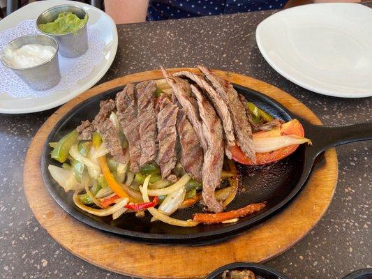 Steak fajitas