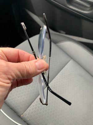 They were not able to repair my glasses.