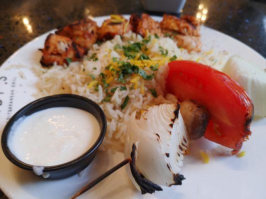 Chicken Kabob Plate