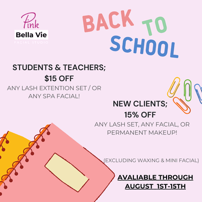 Back to school sale this August!!