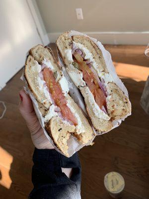 Lox Deluxe Sandwich