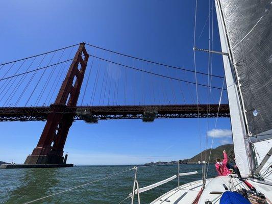 Sail Boat, Golden Gate Bridge.