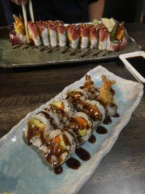 Mexican roll (front) King & I Roll (back)