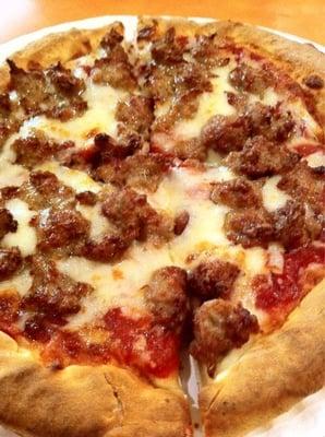 Sausage pizza...